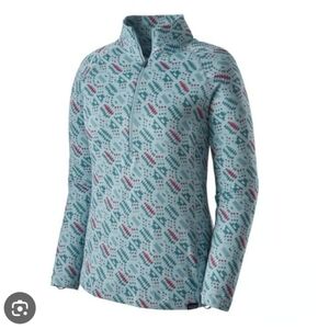 Patagonia Women’s Capilene Midweight Half Zip Pullover Base Top Blue Size XS
